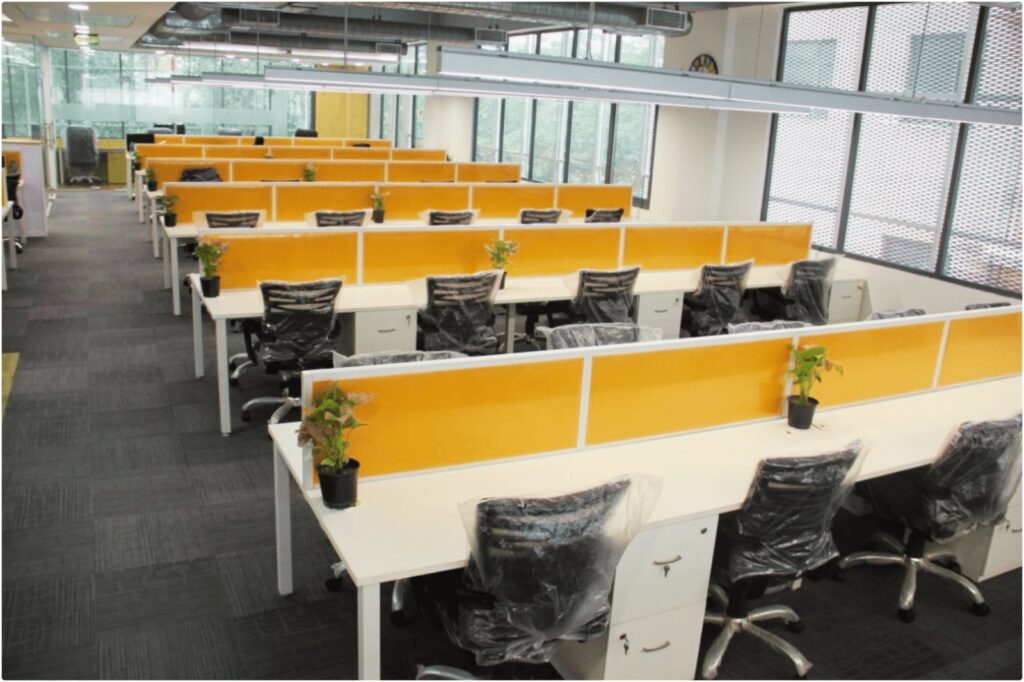 Team collaborating in a smart office representing the Future of Work