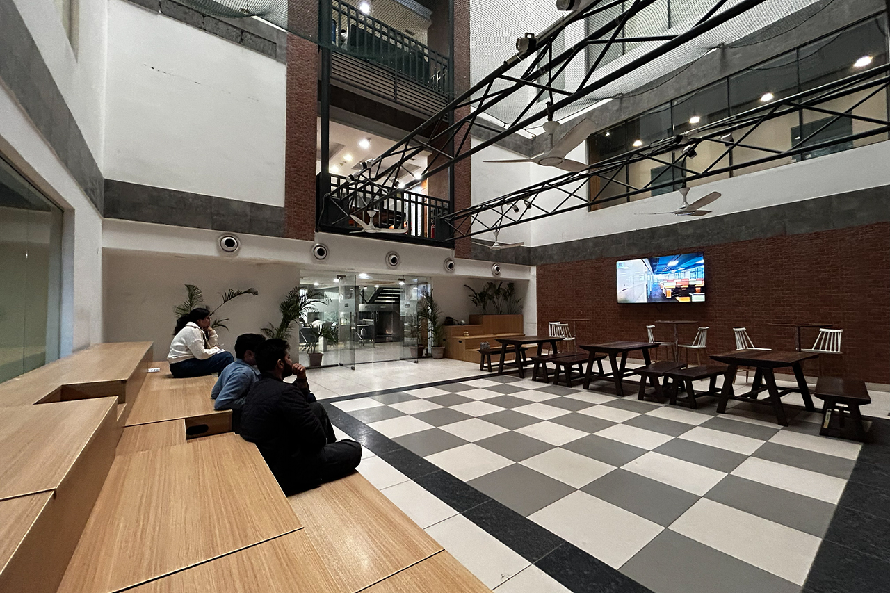 Breakout area at Worknomic for informal discussions